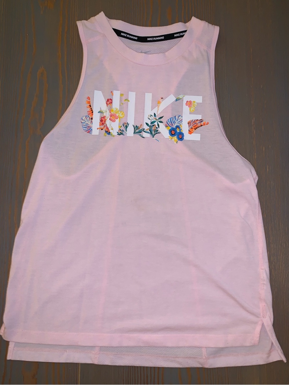 Nike Light Pink Dri-FIT Running Graphic Tank